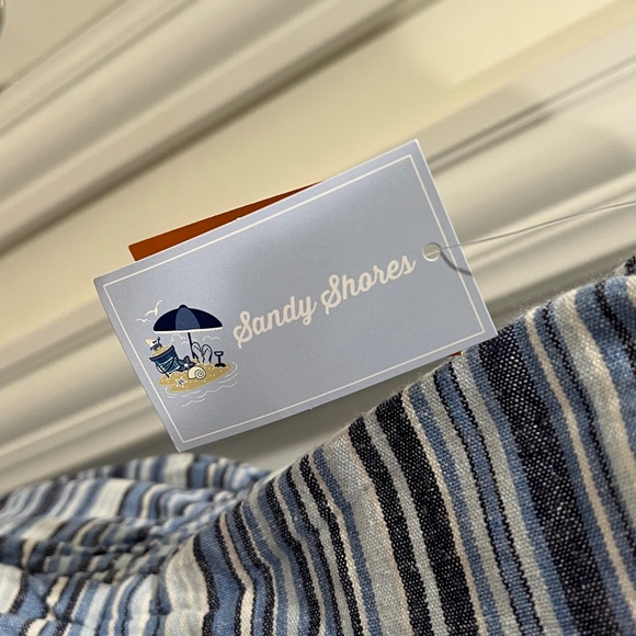 New! Gymboree Women's 55% LINEN Dress Sandy Shores Blue Party Size XL NWT - Picture 9 of 16